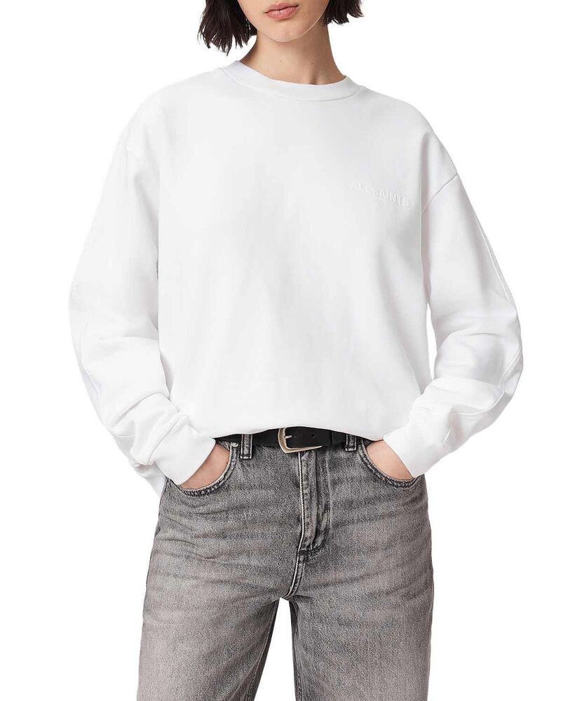 オールセインツ レディース アウター パーカー・スウェット プルオーバー ALLSAINTS Mabel Etta Sweatshirt Optic White 白いこと