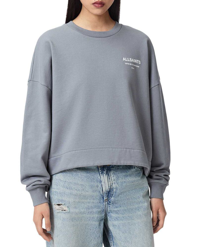 オールセインツ レディース アウター パーカー・スウェット プルオーバー ALLSAINTS Dreamer Lila Sweatshirt Quarry Blue 青色
