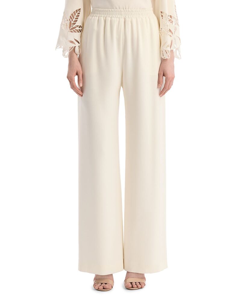 オスカー デ ラ レンタ レディース ボトムス 心地好いズボン下 ジョーゼット Oscar de la Renta Georgette Pants Ivory 象牙色