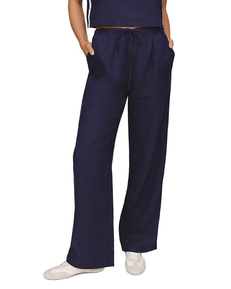 ベラダール レディース ボトムス 心地好いズボン下 Bella Dahl Sport Stripe Pants Nautical Night 縞模様