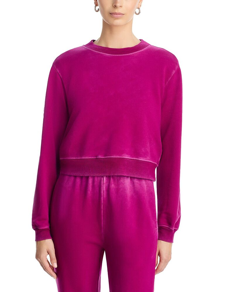 綿織物シチズン レディース アウター パーカー・スウェット 労働者の一団のど首 プルオーバー Cotton Citizen Roma Crewneck Sweatshirt Crushed Berry