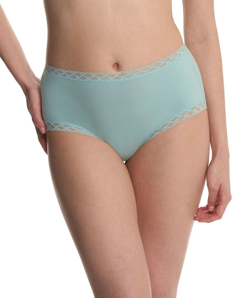 ナトリ レディース アンダー御召しもの ズボン下 Natori Bliss Full Briefs Blue Meadow 青み