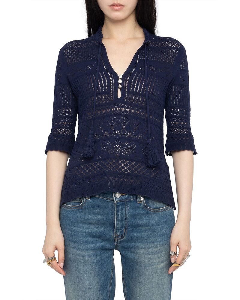 ザディグ エ フランソア・マリー・ヴォルテール レディース アウター 編み物・スウェーター Zadig \u0026 Voltaire Mem Sweater Marine