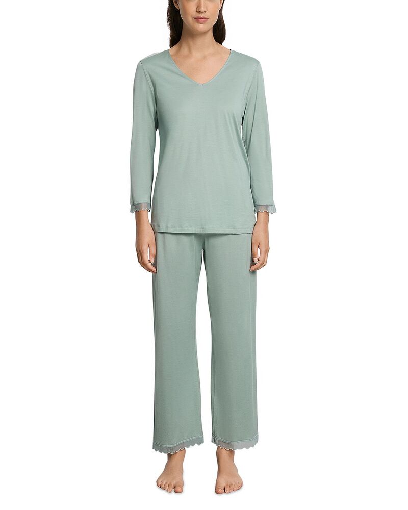 ハンロ レディース アウター パーカー・スウェット Hanro Inaya Long Pajama Set Dark Seafoam｜ReVida 店 96,800円