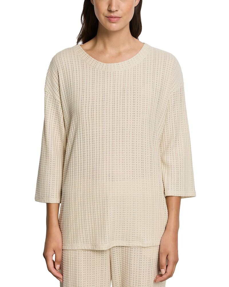 ハンロ レディース トップス シャツ ニット Hanro Summer Knits 3/4 Sleeve Shirt Oyster Gray グレー|ReVida 店
