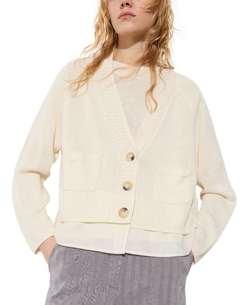 マックスアンドコー レディース アウター ジレー MAX\u0026Co. Mcodetto Cardigan Milk