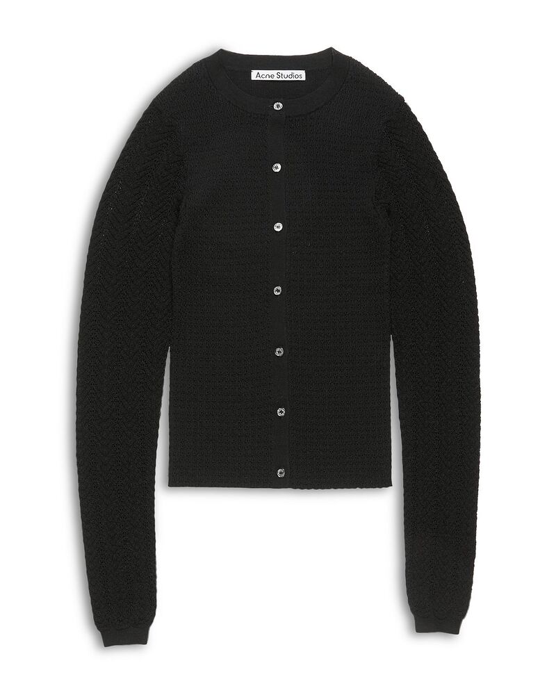 アクネ ストゥディオズ レディース アウター 編み物・スウェーター ジレー Acne Studios Cardigan Black 黒いこと
