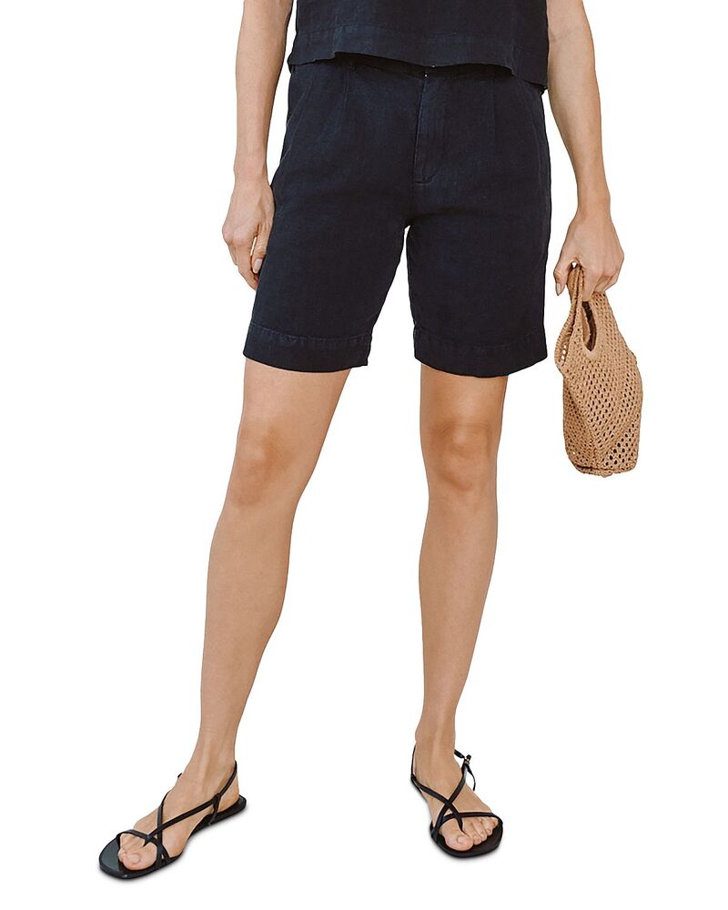 ベラダール レディース ボトムス ハーフパンツ・ショーツ プリーツ ショートパンツ Bella Dahl Pleated Bermuda Shorts Black ブラック|ReVida 店