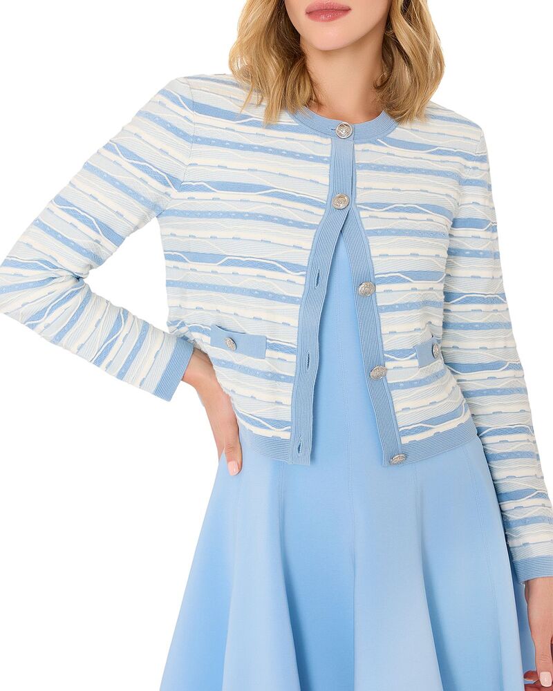 ミリー レディース アウター ジレー MILLY Skye Striped Cardigan Blue Multi 青碧