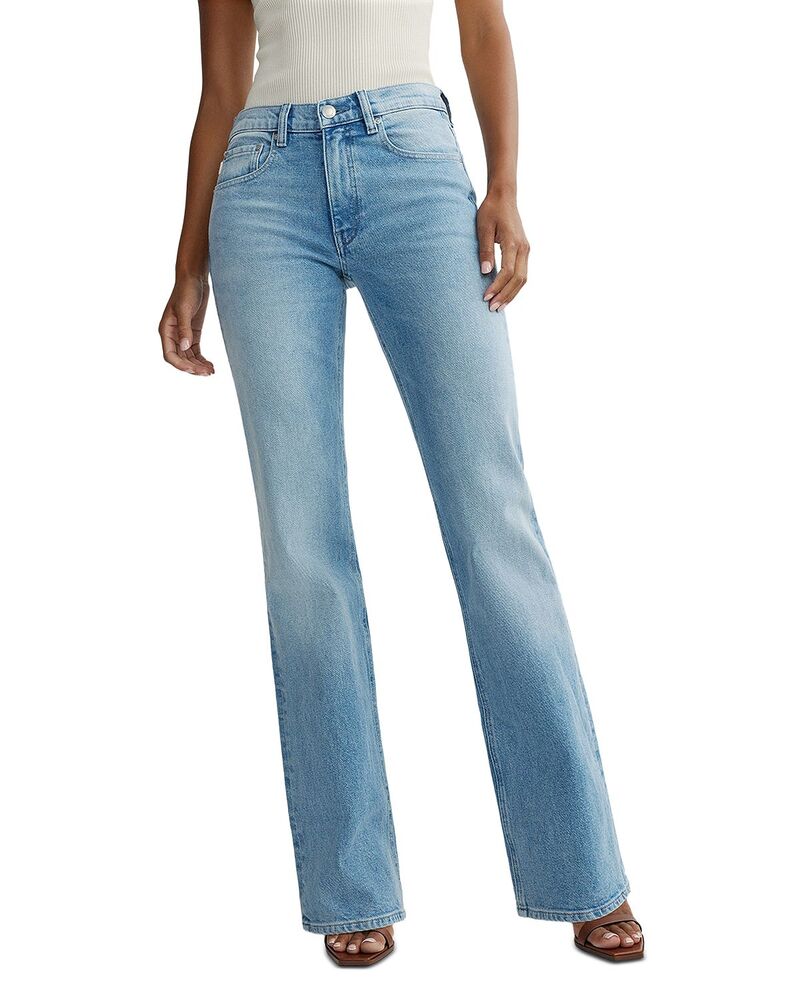 ディーエル 1961 レディース ボトムス ジーンズズボン下 ブーツとり捨てる ブーツ デニム DL1961 Bella Slimid Rise Bootcut Jeans インチ Sky Castle Sky Castle