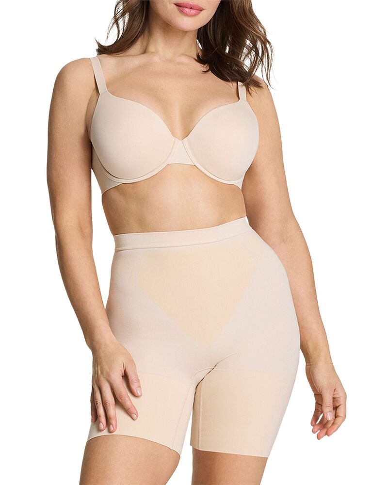 スパンク レディース ボトムス ハーフパンツ・ショーツ ショートパンツ SPANXsculpt Go Figure Mid Thigh Shorts Toasted Coconut|ReVida 店