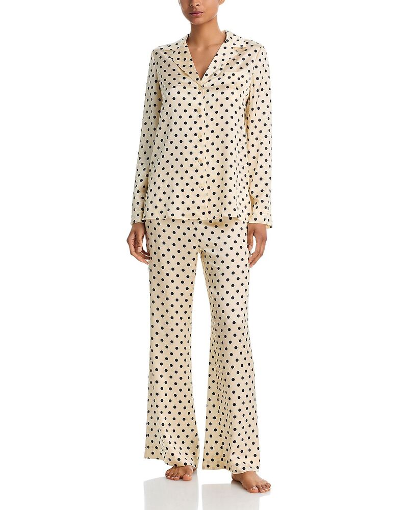 リフォーメーション レディース アウター パーカー・スウェット 絹地 Reformation Ella Silk Pajama Set Sugar Dot
