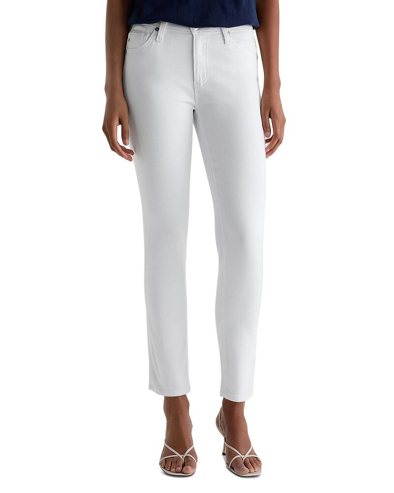 エージー レディース ボトムス ジーンズズボン下 アンクル デニム AG Prima Mid Rise Ankle Cigarette Jeans White 白いこと