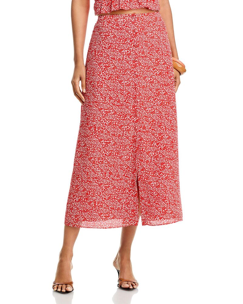 フレンチコネクション レディース ボトムスカート クレープ ミディ FRENCH CONNECTION Agnes Crepe Midi Skirt Candied Apple｜ReVida 店