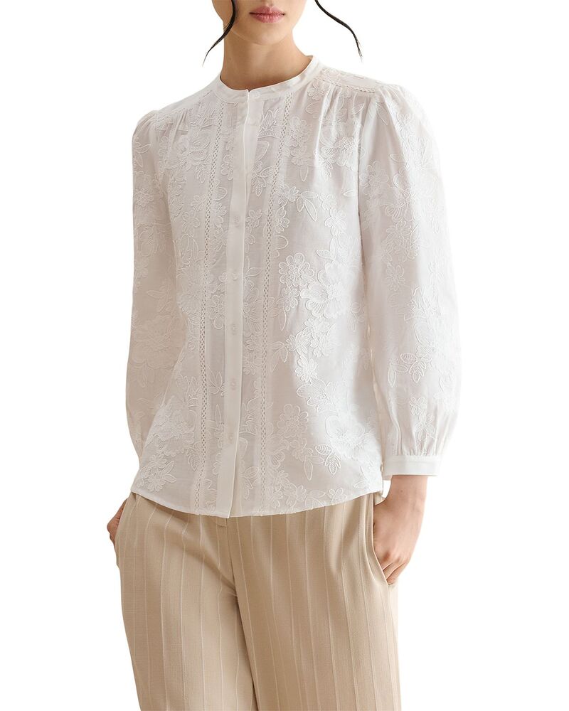 ホッブス英国の首都 レディース トップス プルオーバー トップ HOBBS LONDON Fallon Blouse White 白いこと