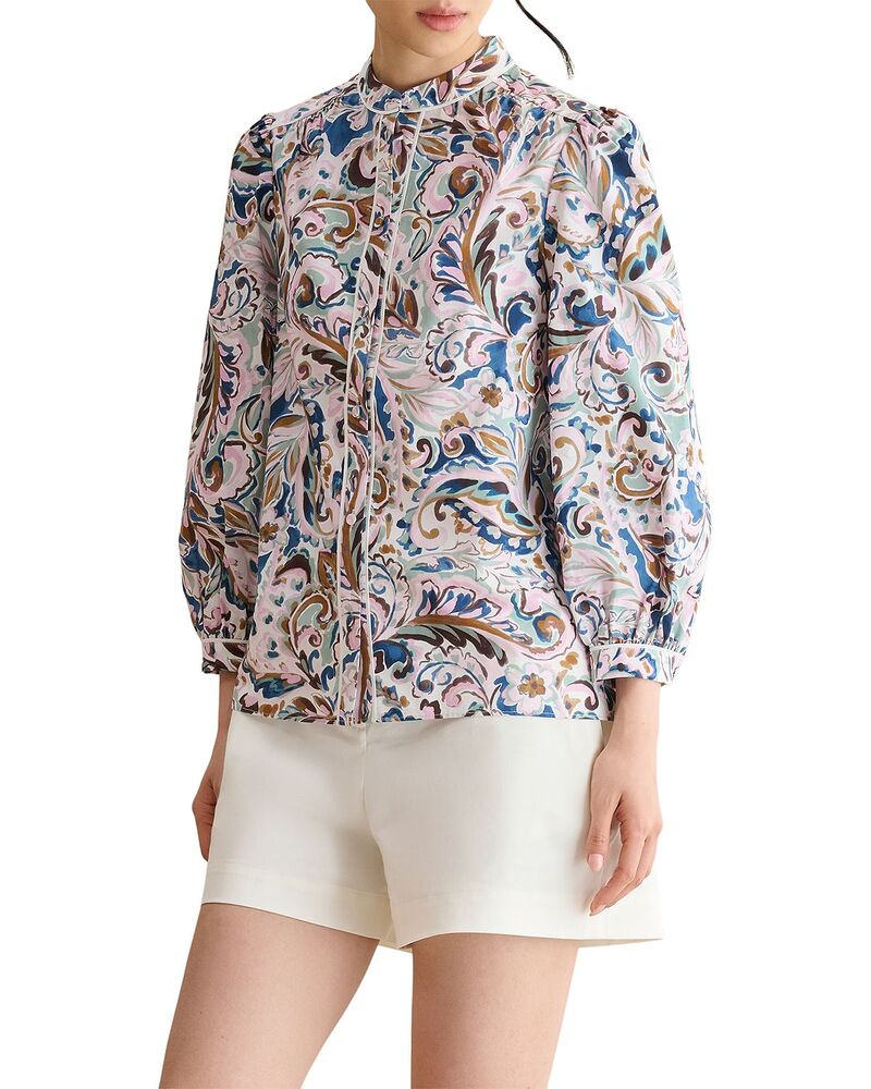ホッブス英国の首都 レディース トップス プルオーバー トップ HOBBS LONDON Soraya Blouse Ivory Multi 象牙色