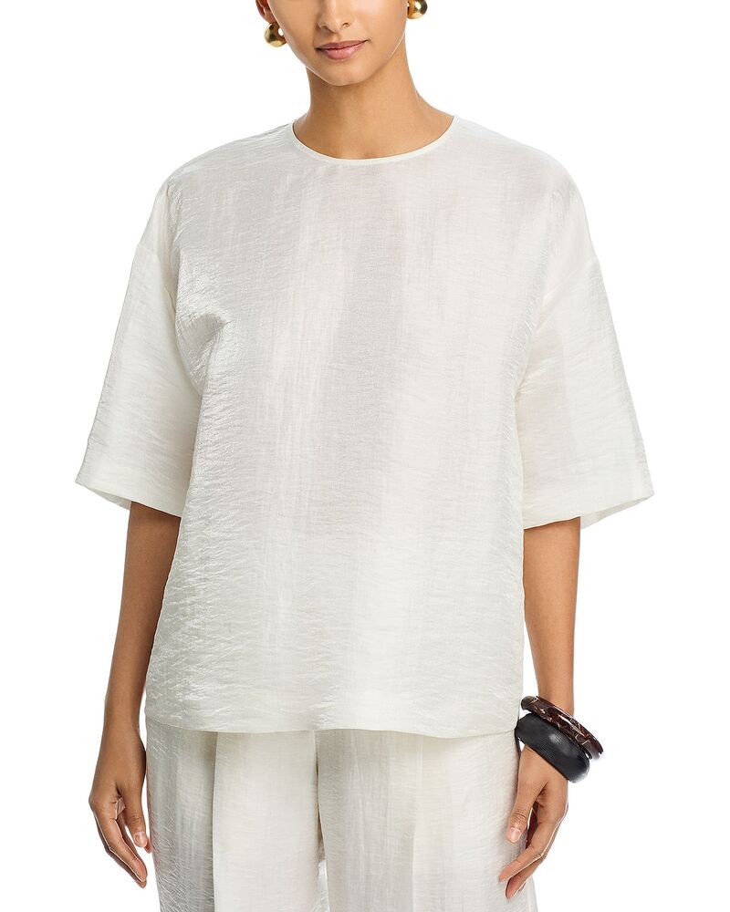 ボス レディース トップス シャツ BOSS Bacres Elbow Sleeve Top - Exclusive Soft Cream クリーム