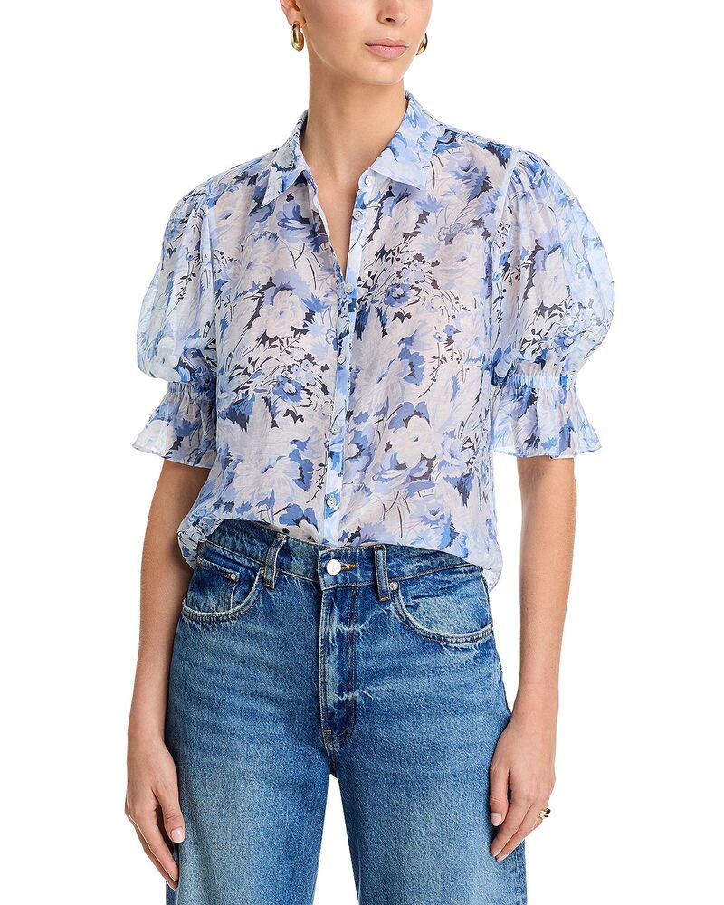 サンク セプト レディース トップス シャツ Cinq Sept Fiona Top Navy Multi ネイビー