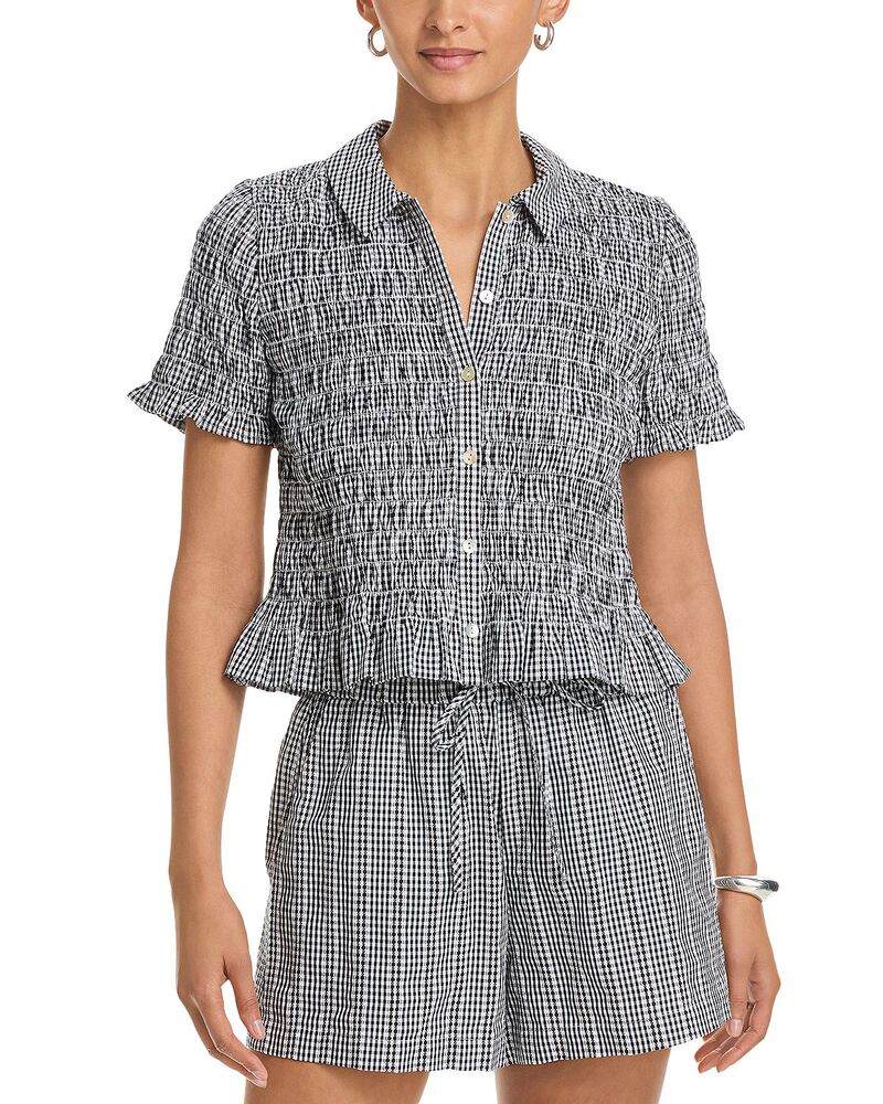 レイルズ レディース トップス プルオーバー Rails Alton Shirt Black Gingham 黒いこと