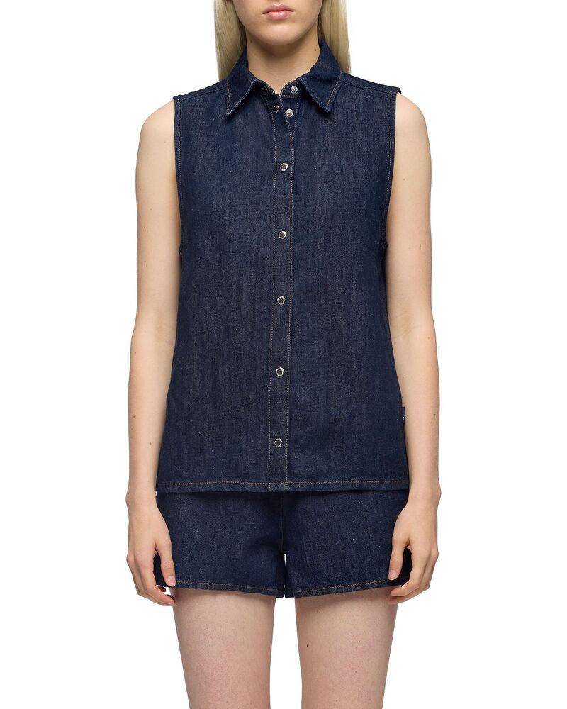 セブンフォーオールマンカインド レディース トップス プルオーバー ノースリーブ ジーンズ 7 For All Mankind Sleeveless Denim Shirt Blossom ジーンズ