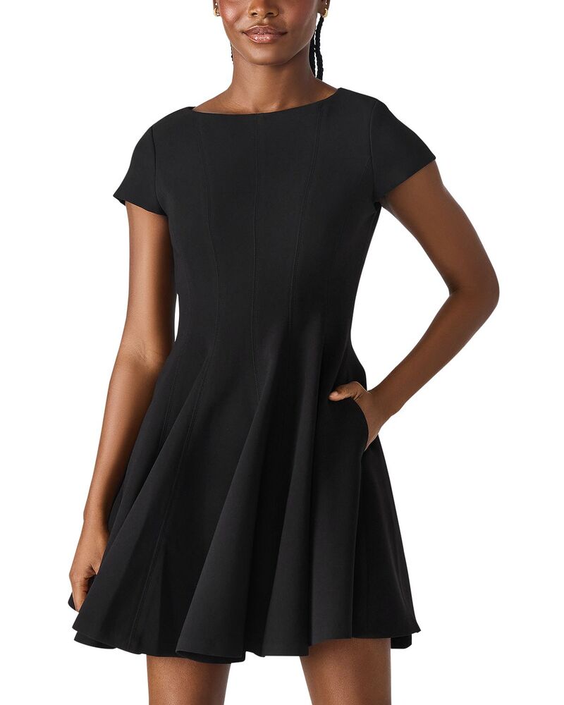 スティーブ マデン レディース トップス 衣装 STEVE MADDENili Short Sleeve Dress Black 黒いこと