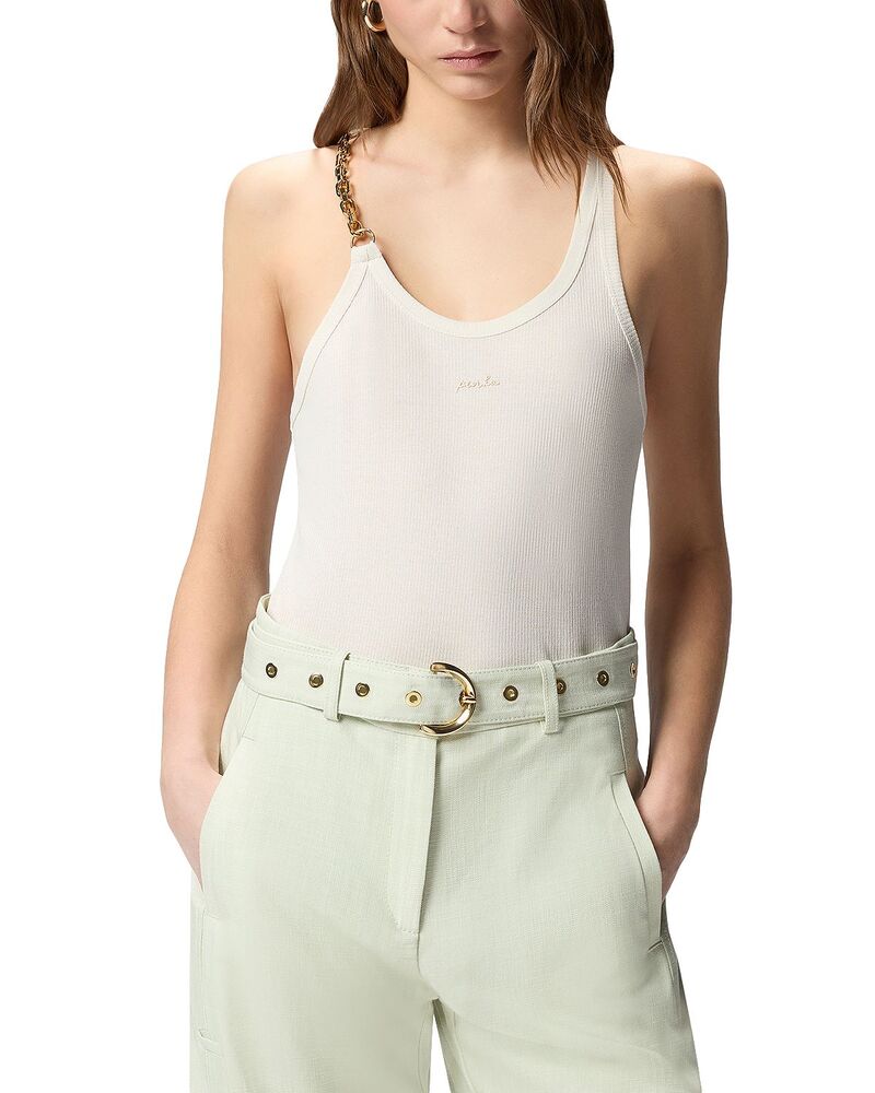 ピンコ レディース トップス 貯蔵タンクいの一番 PINKO Charlene Chain Trim Tank Top C03
