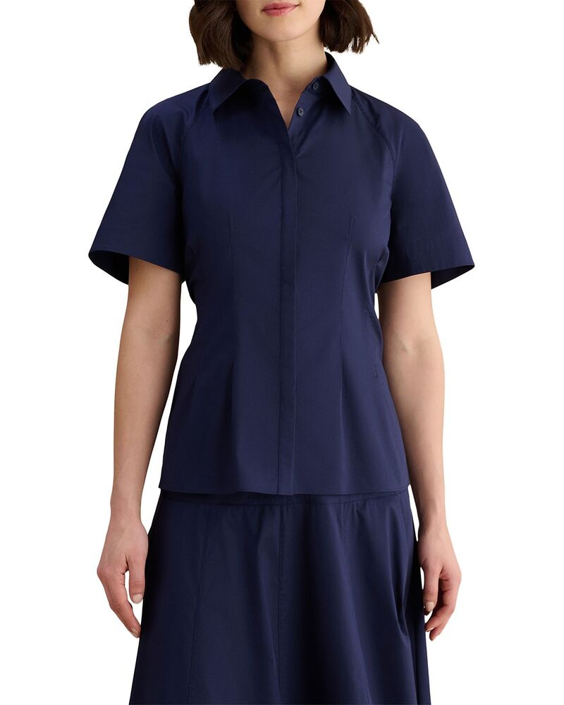 ホッブス英国の首都 レディース トップス プルオーバー HOBBS LONDON Elliya Shirtrue Navy 米国海軍
