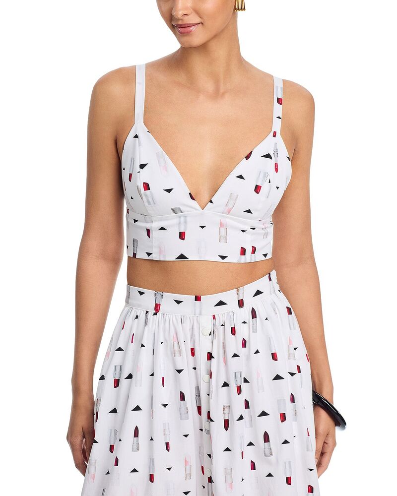 ラジャンス レディース アンダーお召しもの ブラ L\u0027AGENCE Kaori Bralette Ivory Multi 象牙色