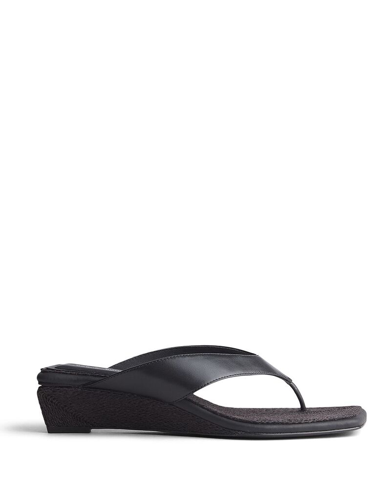 ラグアンドボーン レディース シューズ サンダル rag \u0026 bone Women\u0027s Jo Thong Wedge Sandals Black Jute 黒いこと