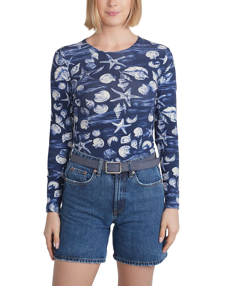 ポイント レディース トップス シャツ Point Long Sleeve Tee Nautical Shell Print｜ReVida 店