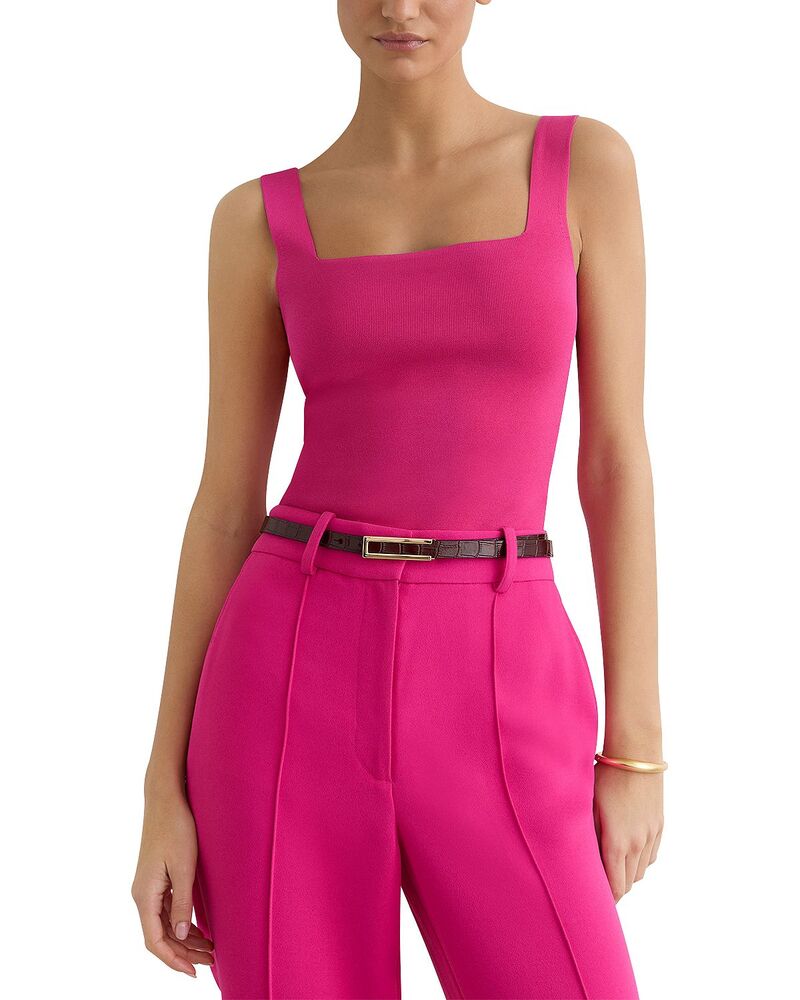 レイス レディース アウター ベスト REISS Fion Vest Hot Pink ピンク