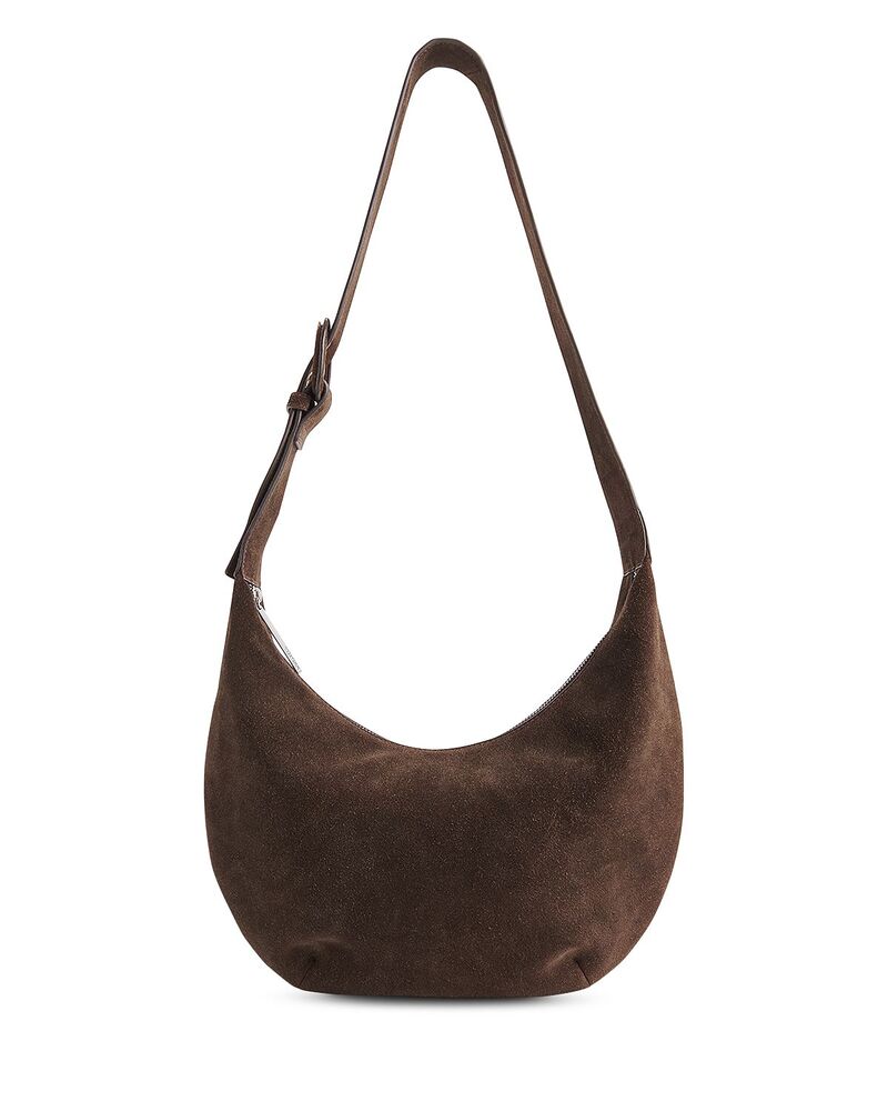 ホイッスルズ レディース バッグ スエード Whistlesia Curved Suede Crossbody Chocolate チョコレート｜ReVida 店