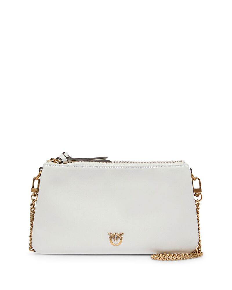 ピンコ レディース バッグ ミニ レザー PINKO Double Mini Leather Crossbody Z15q｜ReVida 店