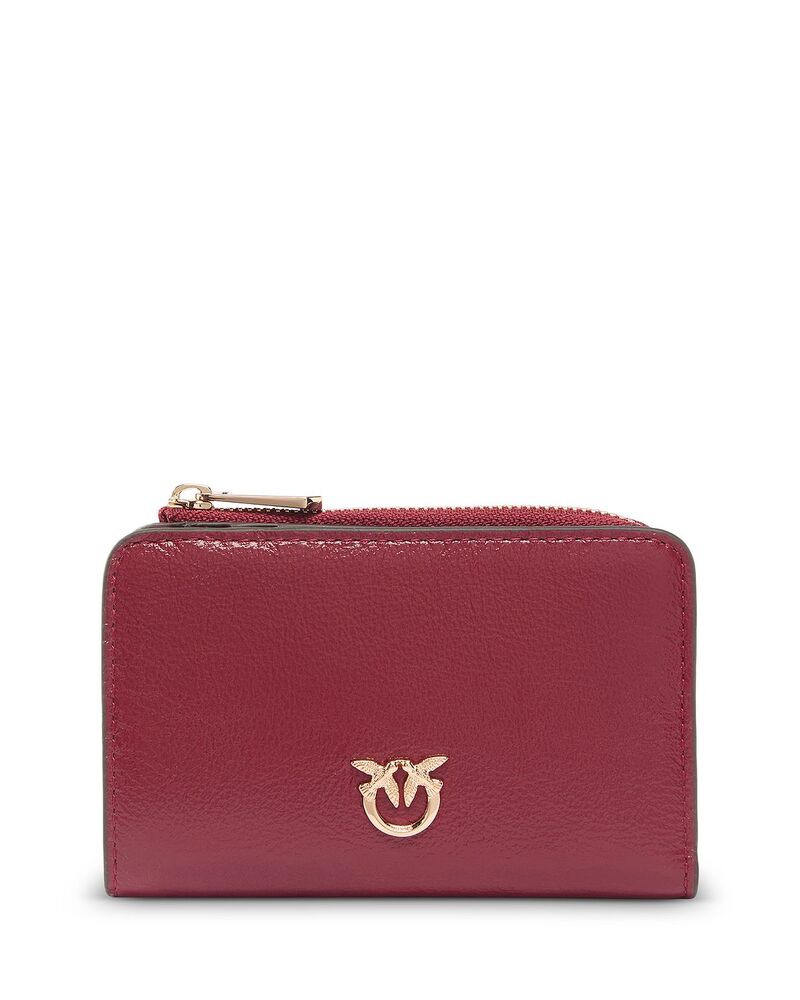 ピンコ レディース 付属品 紙入れ ミニ PINKO Shiny Mini Calf Skin Wallet Rr8y