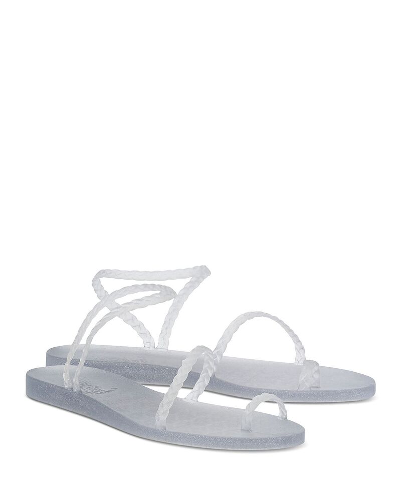アンシエントグリークサンダル レディース シューズ Ancient Greek Sandals Women's Elefthe Jelly Sandals Clear/Silver シルバー|ReVida 店