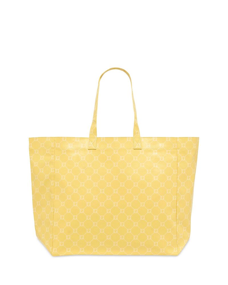 ジェラルド・ダレル レディース バッグ Gerardarelola Monogrammed Canvas Tote Bag Lemon/Vanilla｜ReVida 店