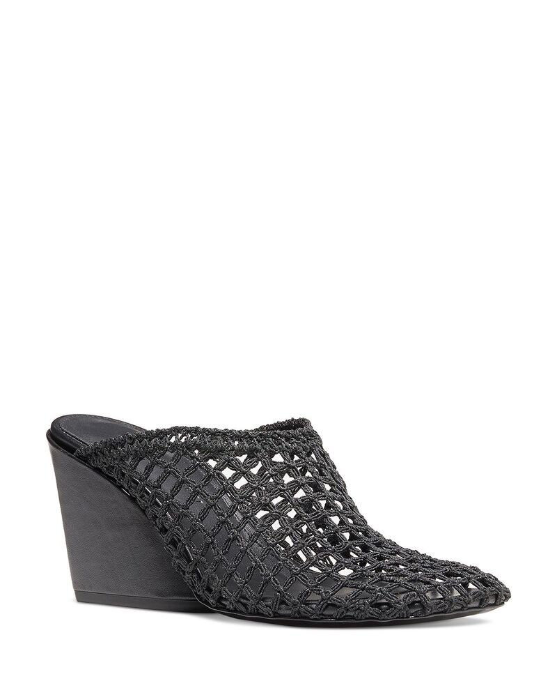 プロエンザショラー レディース シューズ サンダル Proenza Schouler Women\u0027slant Crochet Mules Black 黒いこと