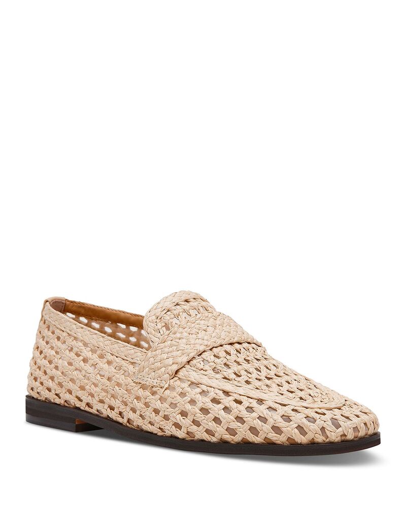 スティーブ マデン レディース シューズ スリッポン・ローファー STEVE MADDEN Women\u0027stewart Raffia Loafers Natural 靴-レディース靴-ローファー
