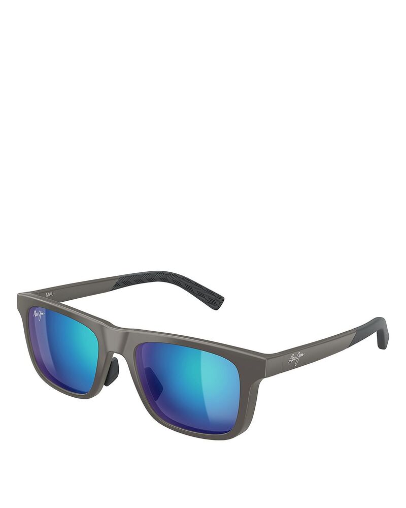 マウイ体育館 レディース 佩び物 サングラス・アイウェア Maui Jimoaka Polarized Square Sunglasses 52粍 Grey 薄墨色