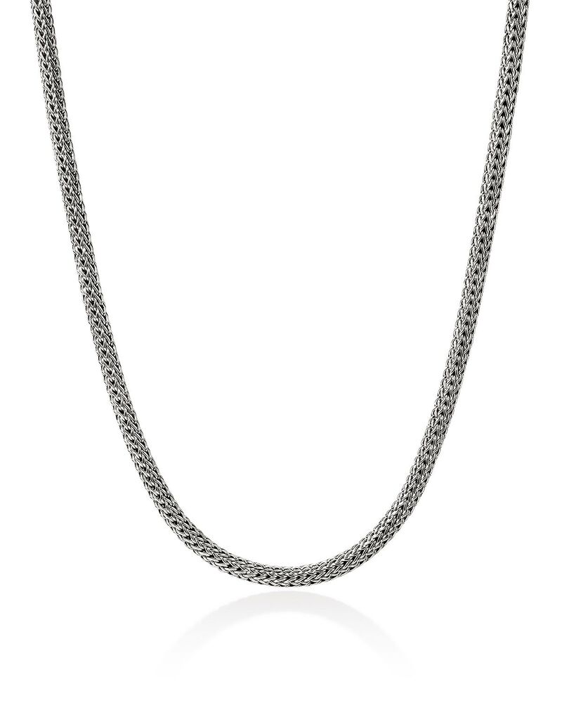 ジョン・ハーディー レディース アクセサリー ネックレス・チョーカー・ペンダントトップ レース JOHN HARDY Sterling Silver Icon Diamond Clasp Woven Link Chainecklace 18" Silver シルバー｜ReVida 店 226,260円