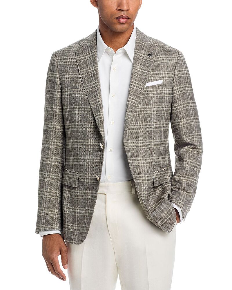 ボス メンズ アウター ジャケット・ブルゾン スリムフィット ブレザー BOSS Hutson Slim Fit Check Blazer Dark Brown ブラウン｜ReVida 店 80,740円