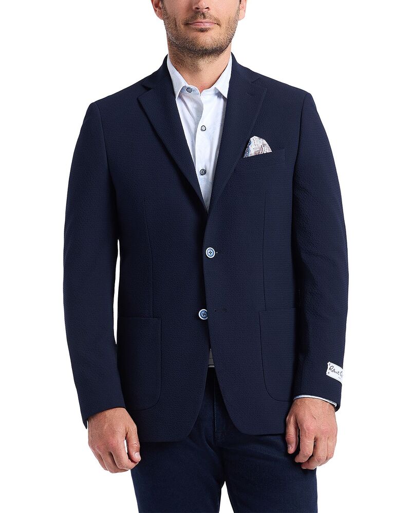 ロバートグラハム メンズ アウター ジャケット・ブルゾン レギュラーフィット コート Robert Graham Harston Regular Fit Woven Sport Coat Navy ネイビー|ReVida 店