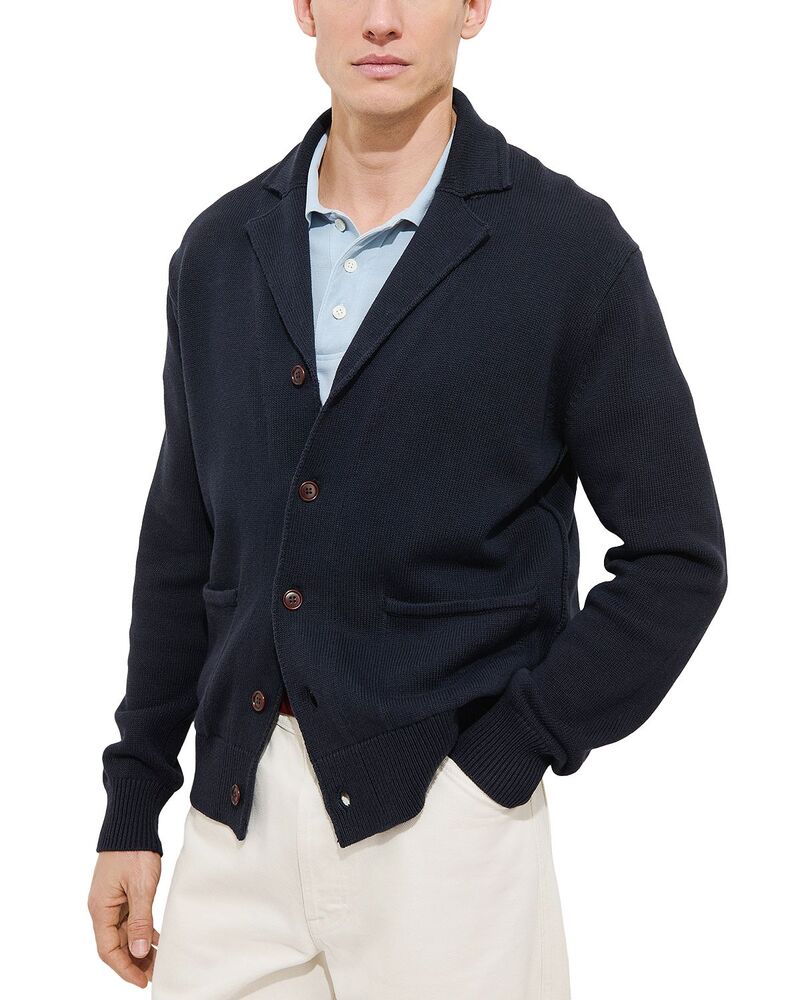 アレックス粉砕機 メンズ アウター ジレー 綿織物 リネン Alex Mill Alain Cardigan インチ a Cotton \u0026 Linen Blendark Navy 米国海軍