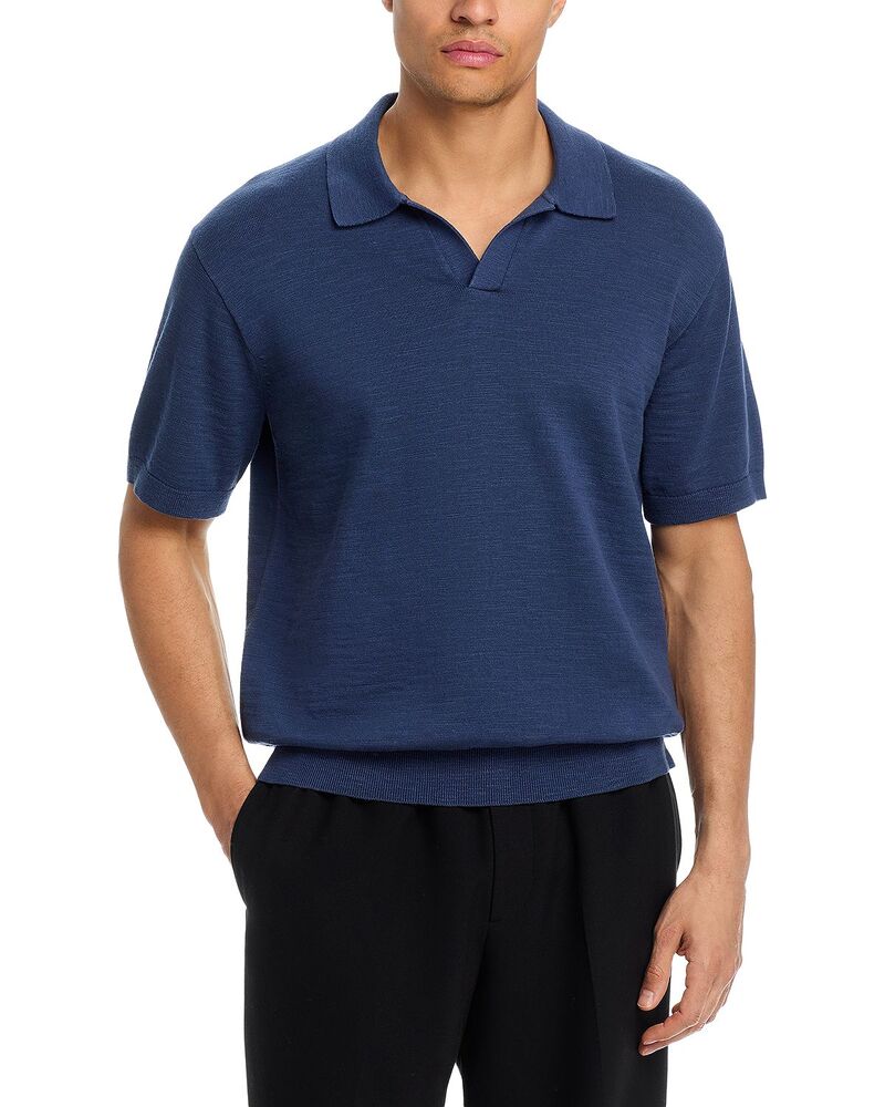 メイドウェル メンズ トップス ポロシャツ コットン Madewell Cotton Slub Polo Shirt Petrol Navy ネイビー|ReVida 店