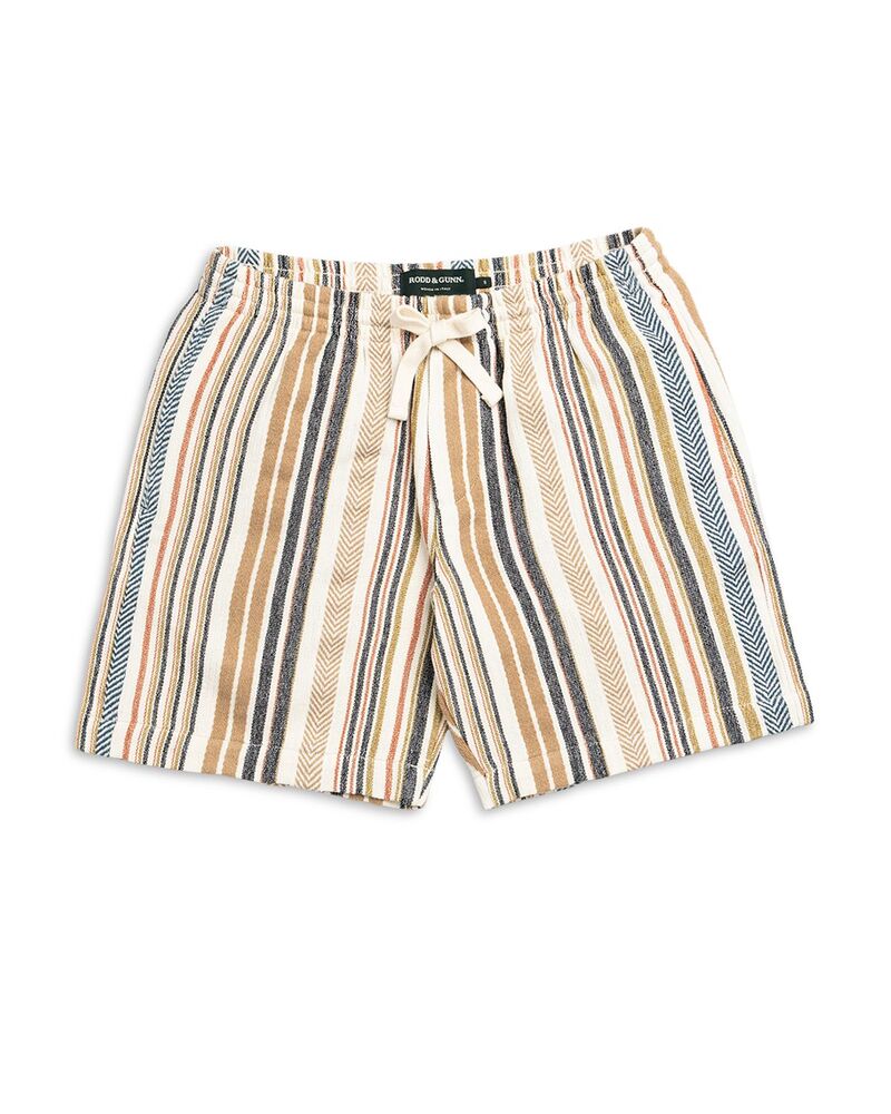 ロッドアンドグン メンズ ボトムス ハーフパンツ・ショーツ ショートパンツ Rodd & Gunn Gifford Resort Fit 7" Stripe Shorts Kelp ストライプ｜ReVida 店
