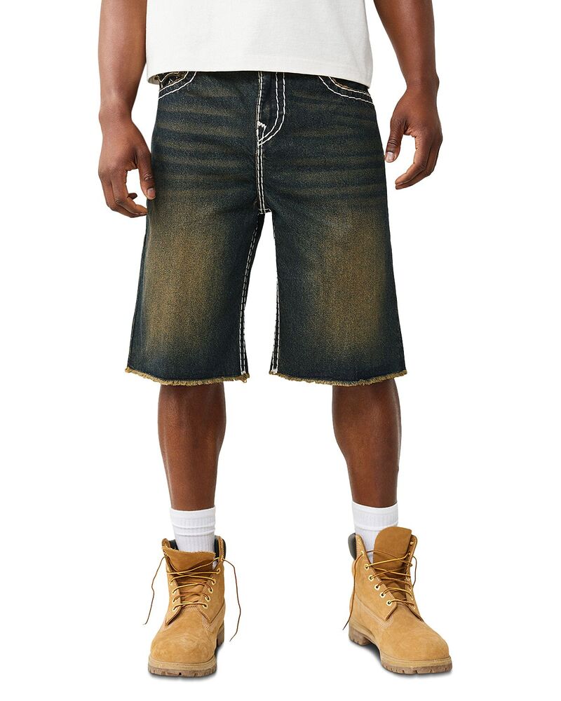 トゥルーレリジョン メンズ ボトムス ハーフパンツ・ショーツ ショートパンツ デニム True Religion Vinny Super T Flap Jean Shorts in Rustedenim Rustedenim デニム