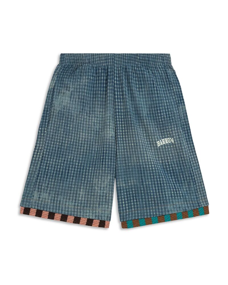 バロー メンズ ボトムス 二分の一ズボン下・さる股引き 遊撃手ズボン下 Barrow 9.4\" Chambray Shorts Light Blue 青み"