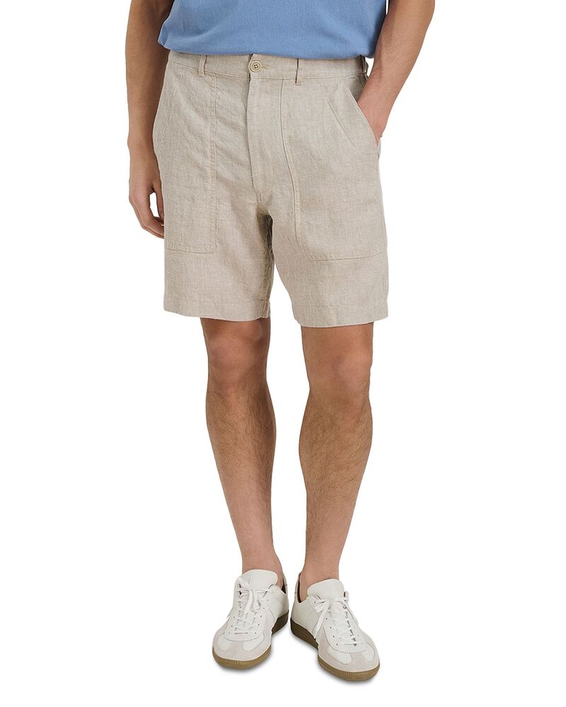 アレックス圧砕機 メンズ ボトムス 二分の一ズボン下・さる股引き 遊撃手ズボン下 Alex Mill Straight Fit 8\" Pull On Field Shorts Flax"