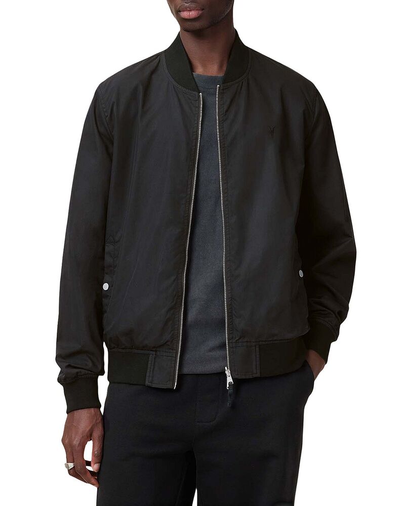 オールセインツ メンズ アウター 上衣・上衣 ALLSAINTS Bassett Reversible Bomber Jacket Black/Command Blue 黒いこと