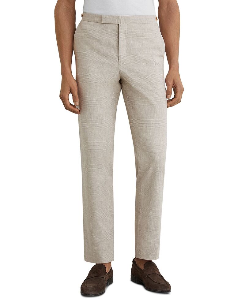 レイス メンズ ボトムス カジュアルパンツ REISS Cheltenham Tailored Fit Oatmeal Suitrousers Oatmeal Brown ブラウン｜ReVida 店